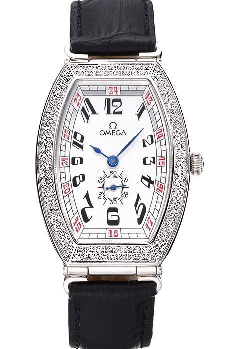 Omega Sochi Petrograd Esfera Blanca Diamantes Relojes De Imitación