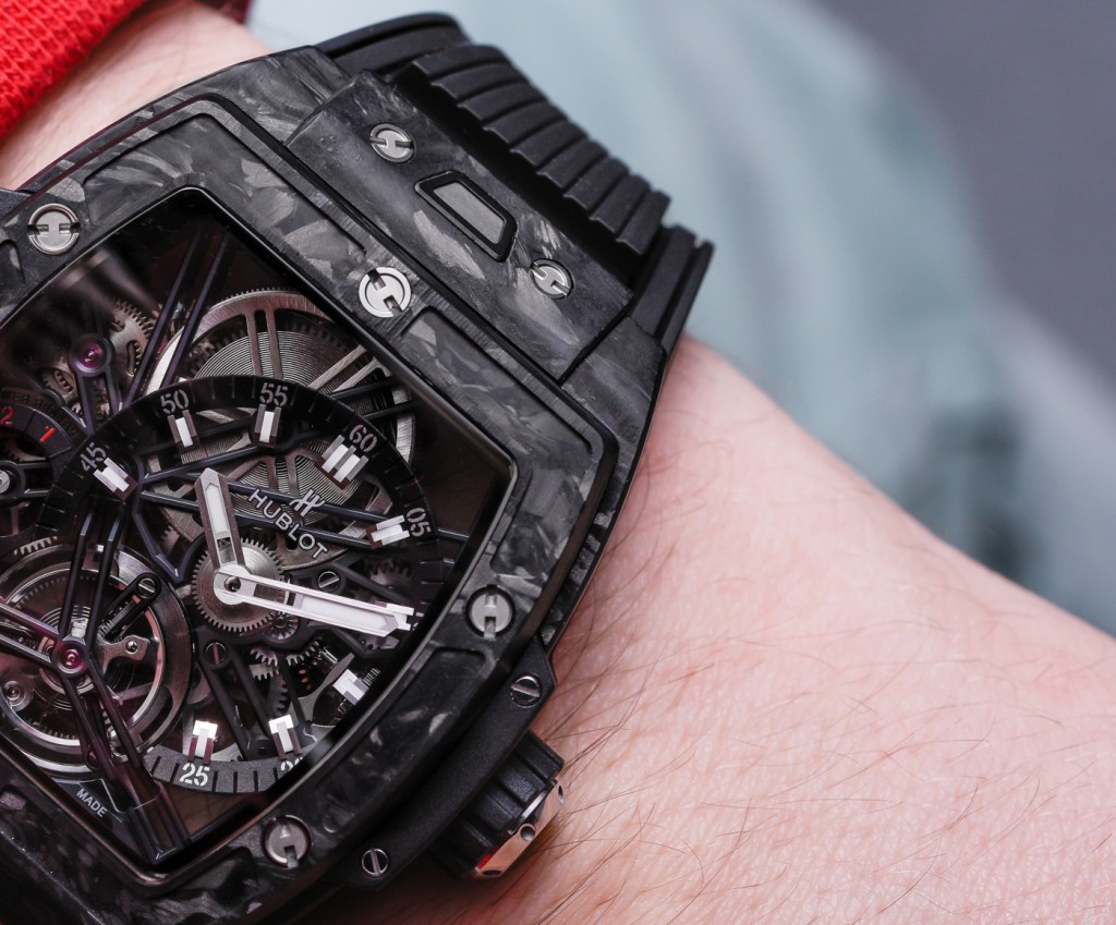 Hublot Spirit of Big Bang Tourbillon Carbon Black Blue Replicas De Relojes